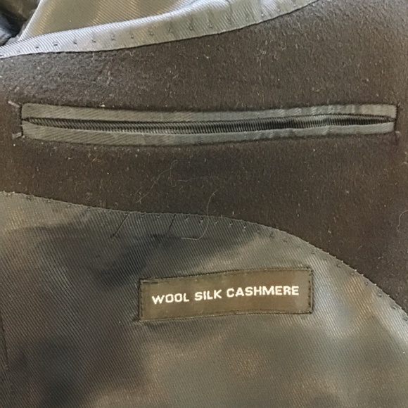 Andrew Fezza, Cashmere and Silk Black Sport Coat, Custom - Picture 7 of 8